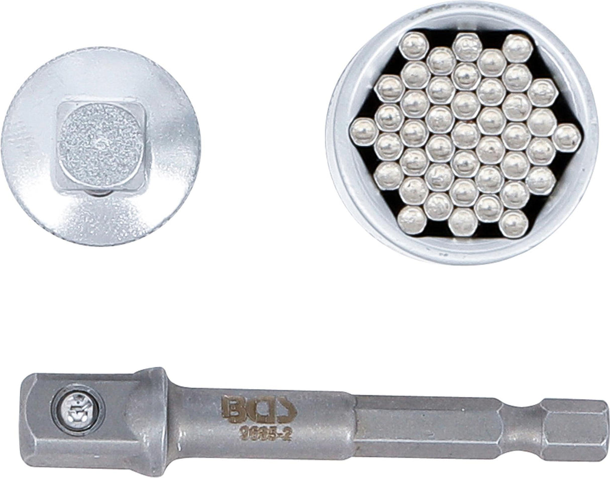 Daugiafunkcinė galvutė su adapterių rinkiniu | 10 mm (3/8") | 9 - 21 mm | 3 vnt. (92533)