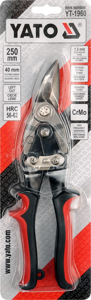 Žirklės skardai | kairinės | CrM | 250 mm (YT-1960)