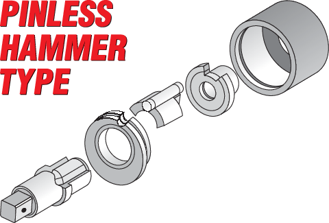 Pneumatinis veržliasukis | trumpas kotas | 25 mm (1") | 2600 Nm (YT-0959)