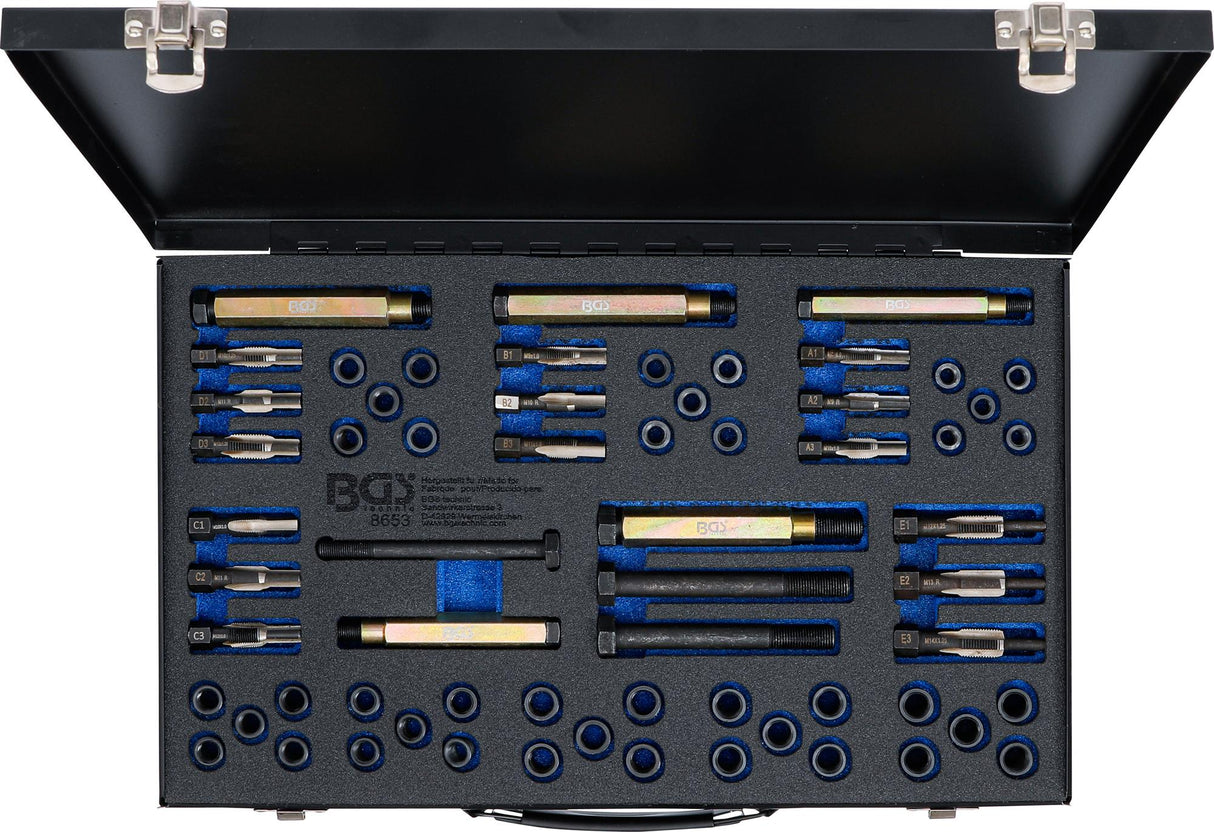 Kaitinimo žvakių sriegio taisymo komplektas | M8 - M9 - M10 - M12 (8653)