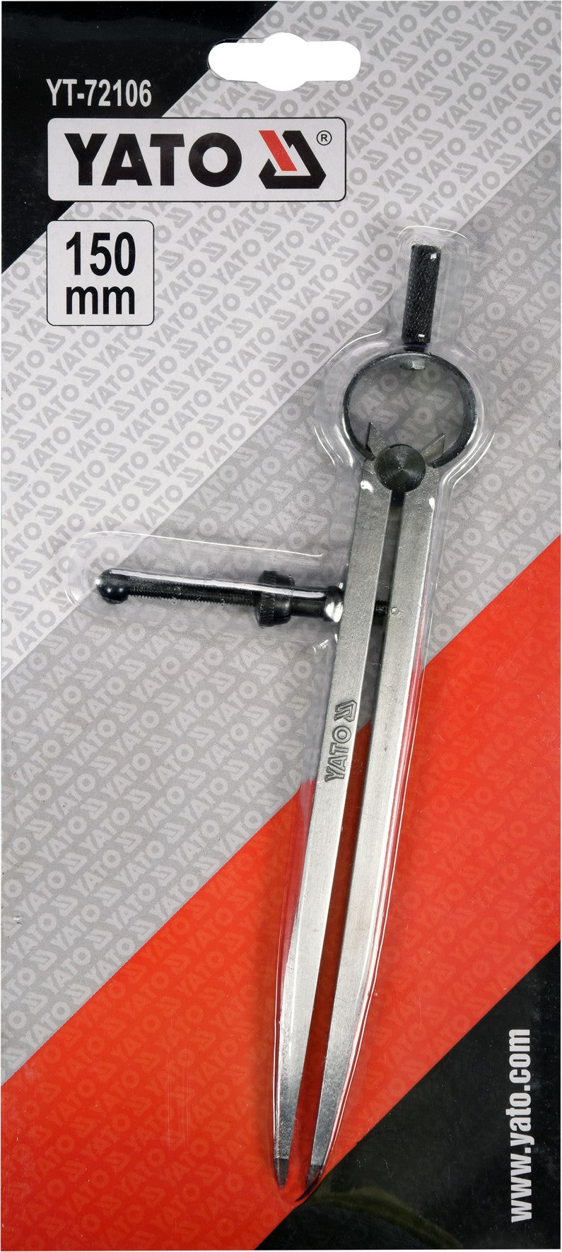 Slankmatis žymeklis / daliklis su varžtu | 150 mm (YT-72106)