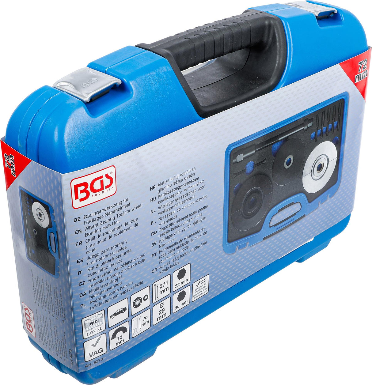 Ratų guolių presavimo įrankiai | VW | Guolio blokas Ø 72 mm (8270)