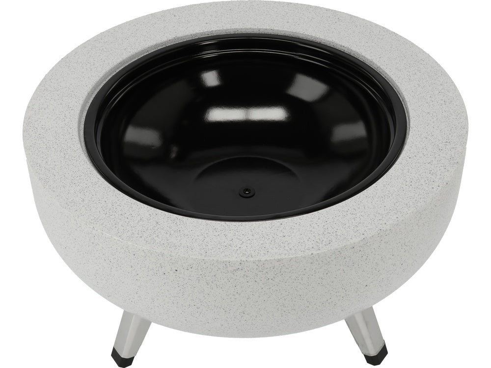 Plieninis židinys su grotelėmis | 3 viename | 43,5 cm (99718)