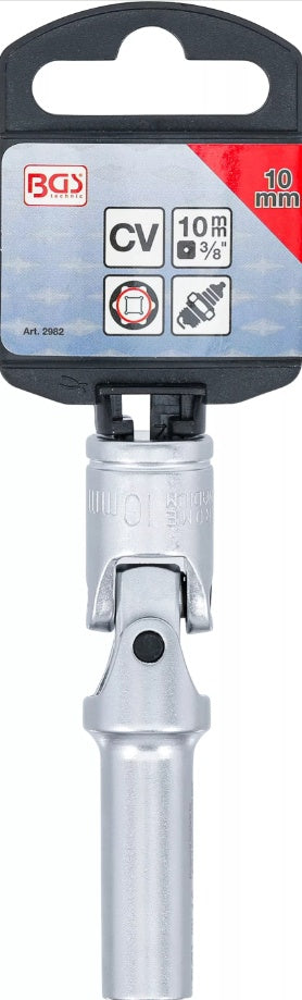 Galvutė kaitinimo žvakėms šešiakampė šarnyrinė | 10 mm (3/8") | 10 mm (2982)