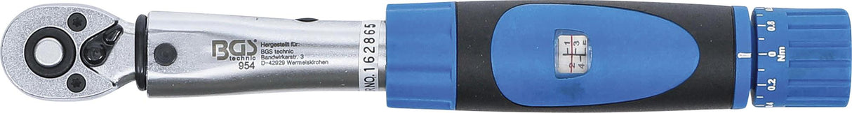 Dinamometrinis raktas | su skale | 6.3 mm (1/4") | 1 - 6 Nm (954)