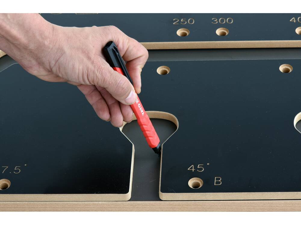 Šablonas virtuvinio stalviršio sujungimams | 1000 x 390 x 53 mm (YT-70890)