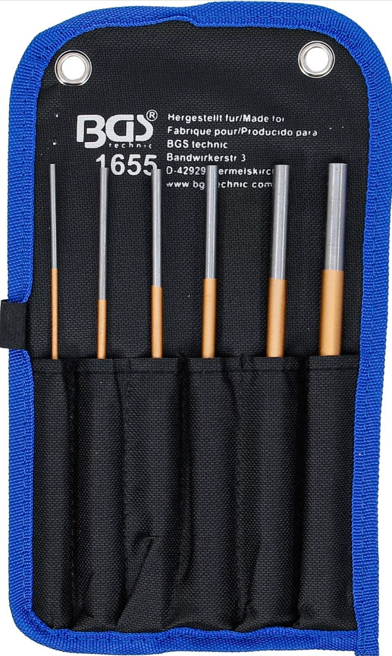 Bukų išmušėjų rinkinys | 200 mm | 3 - 10 mm | 6 vnt.(1655)