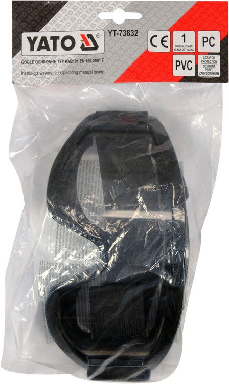 Apsauginiai akiniai | panoraminės linzės formos | su ventiliacija (YT-73832)