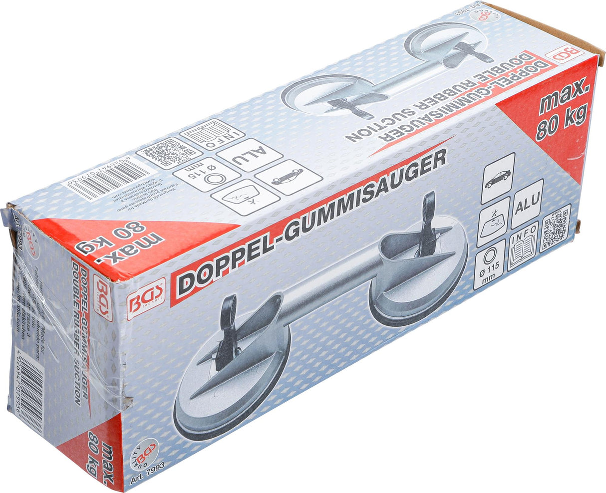 Dvigubos prisisiurbiantis kėliklis | aliuminis | Ø 115 mm (7993)