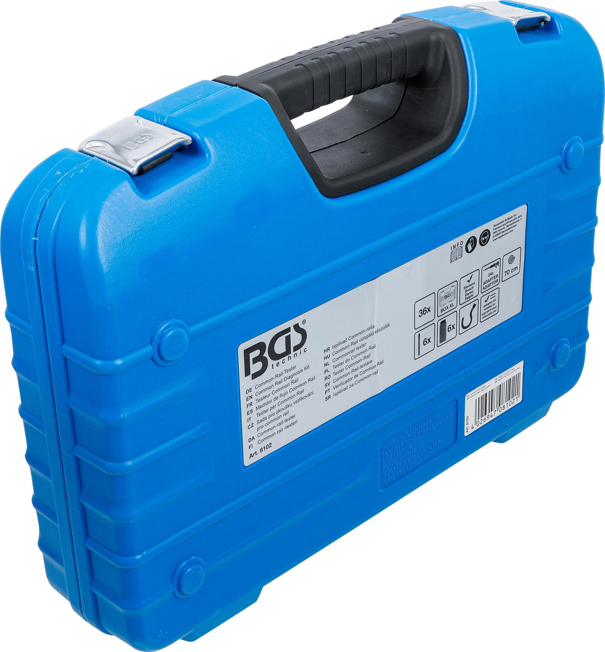 Common rail diagnostikos rinkinys | su 24 adapteriais (8102)