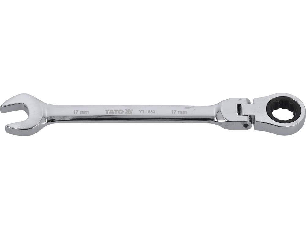 Raktas su terkšle vartoma galvute | 17 mm (YT-1683)