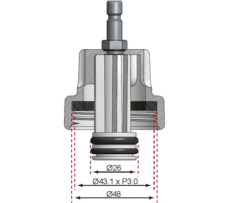 Adapteris Nr. 7 iš BGS 8027, 8098 | Alfa Romeo, Citroën, Fiat, Mini, Peugeot, Renault, Saab (8027-7)