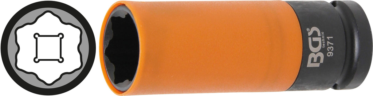 Specializuota galvutė ratų varžtams | Hyundai i30, Tucson ir Kia | 12.5 mm (1/2") | 21 mm (9371)