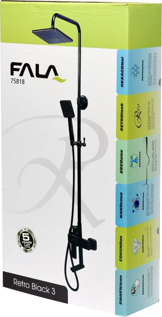 SHOWER COLUMN RETRO BLACK 3 (75818)