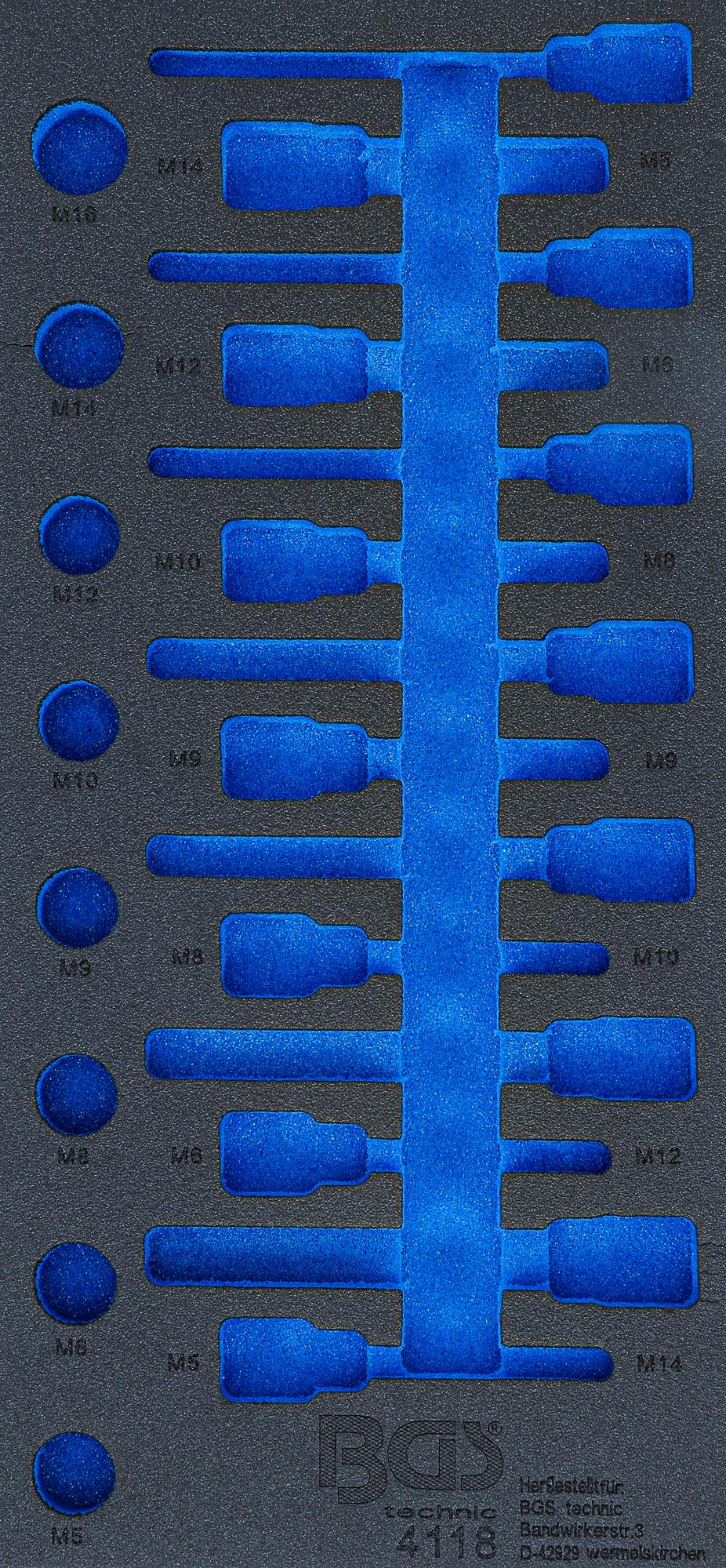 Įrankių dėklas 1/3, tuščias | 4118 pozicijai (4118-1)