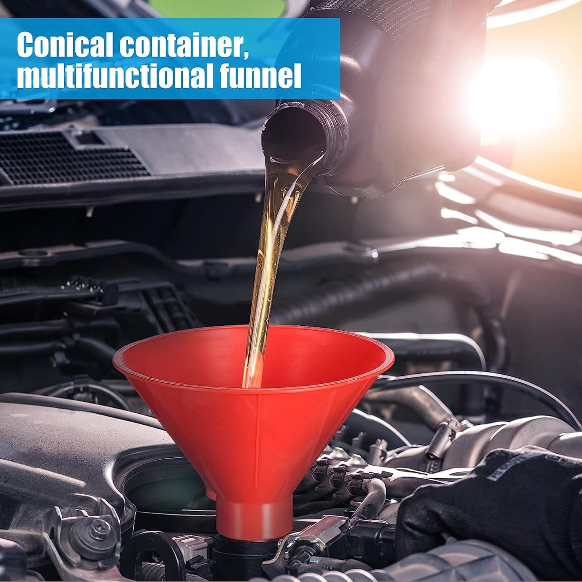 Apskritas sniego grandiklis stiklui ir piltuvas | magic | 4 vnt. (SF4S)