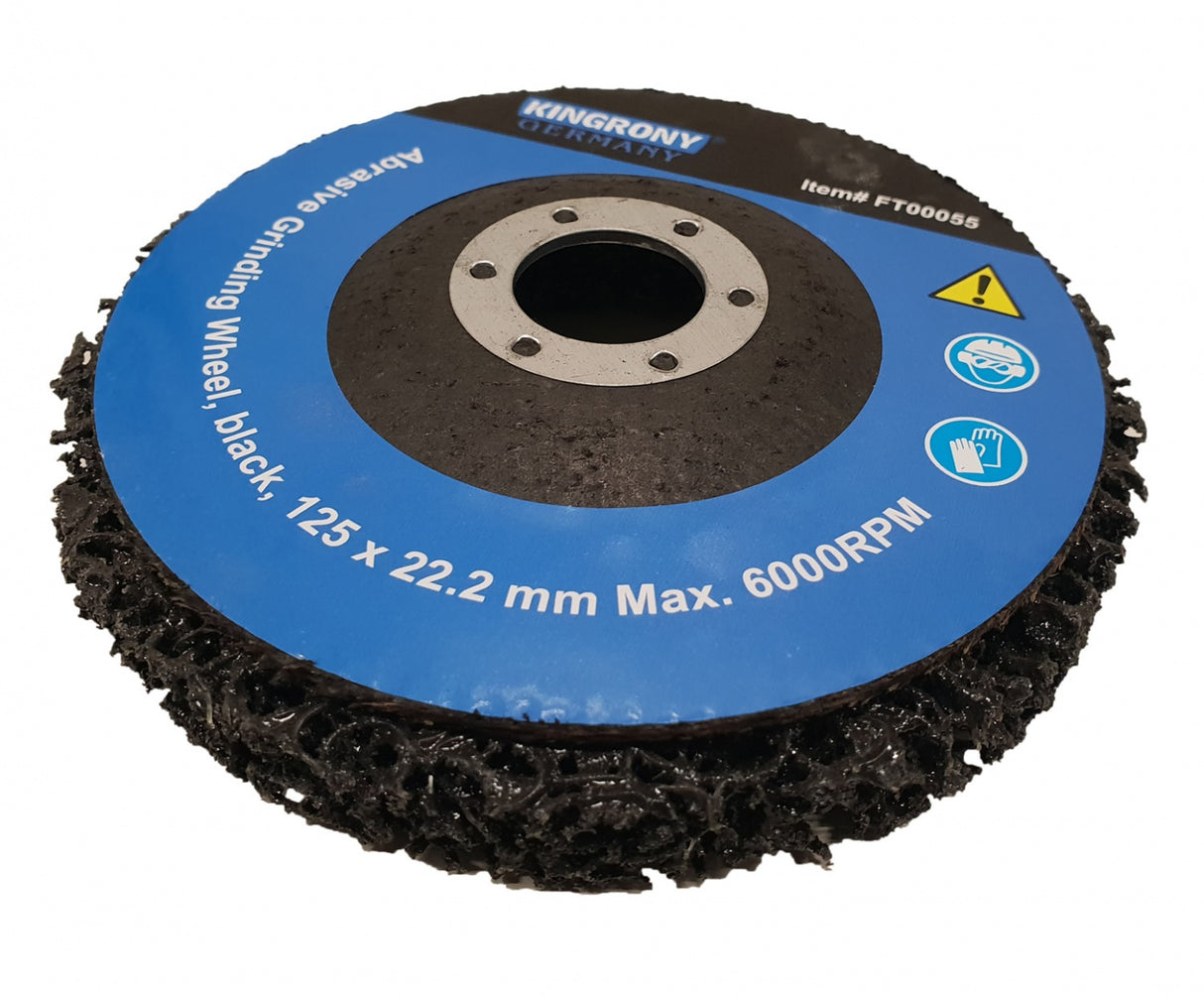 Šlifavimo diskas metalui su abrazyvine medžiaga | juodas | 125x22.2 mm (FT00055)