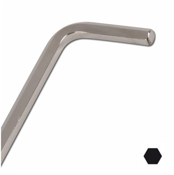 Šešiakampis raktas lenktas ilgas 6 mm, Cr-V (35D906)