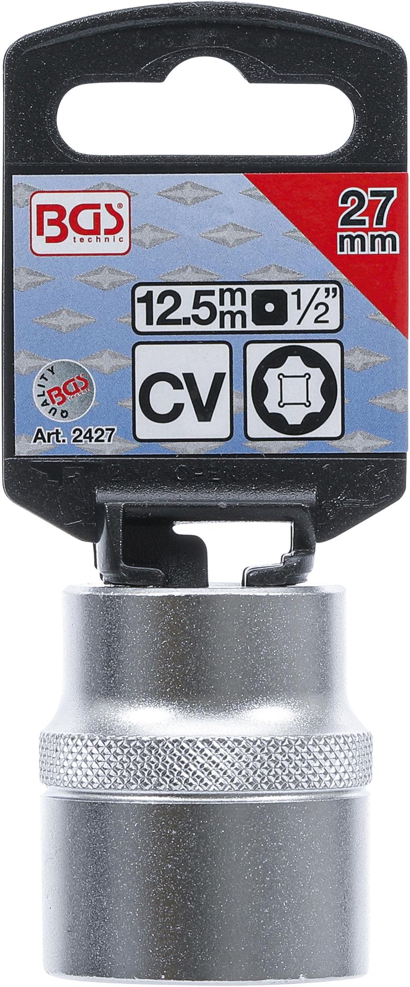 Galvutė šešiakampė | Super Lock | 12.5 mm (1/2") | 27 mm (2427)