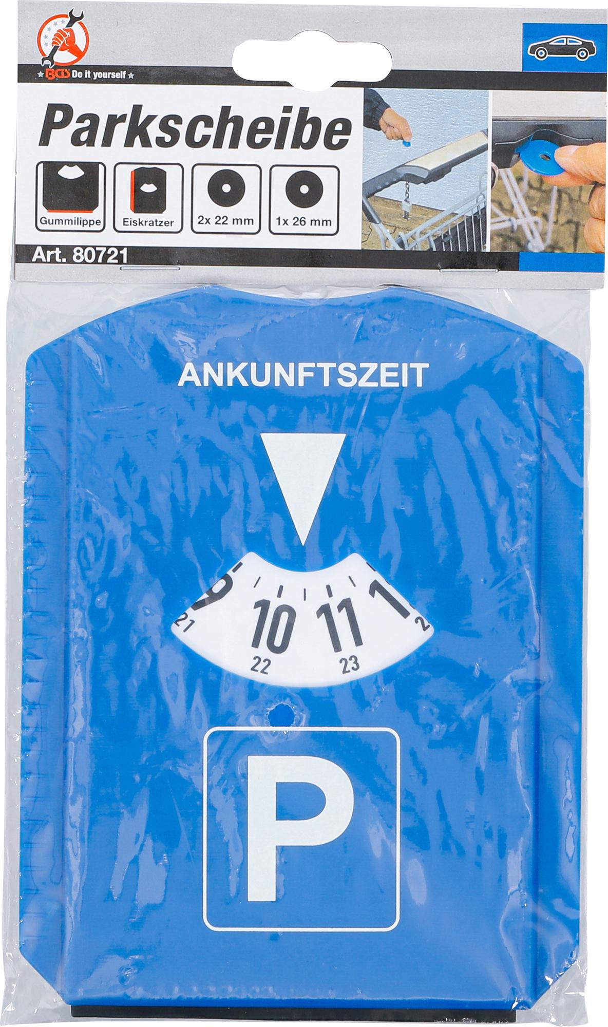 Parkavimo diskas | su ledo grandikliu / guminiu kraštu (80721)