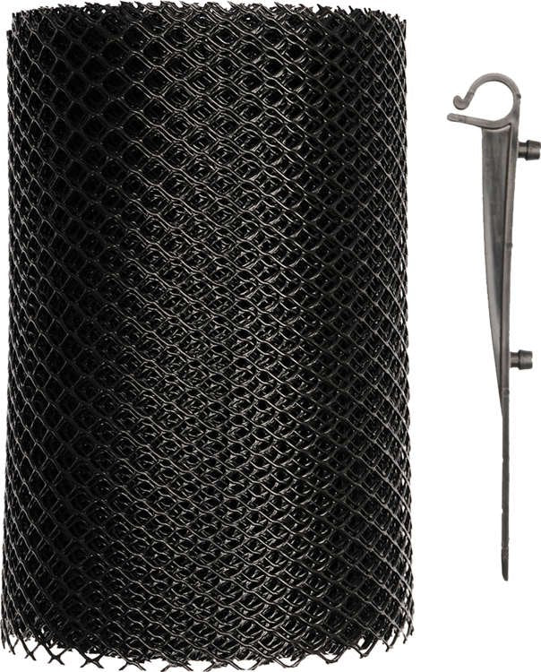 GUTTER MESH W. HOOKS 18MMX6M (69851)
