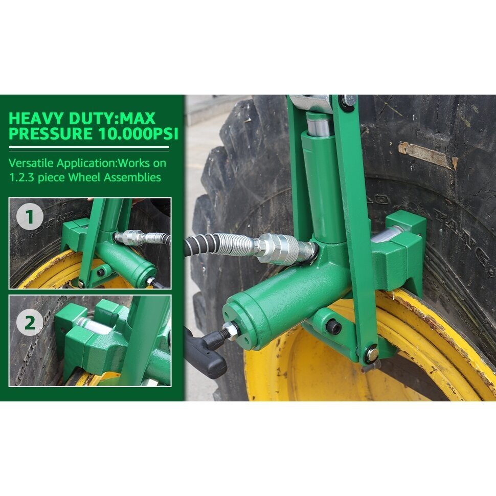 Kombinuotas padangų montavimo borto įrankis | hidraulinis | 10 t (CB201)