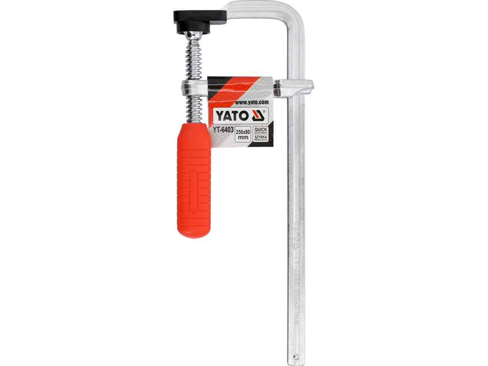 Spaustuvai F-tipo | kaltinis plienas | 250x80 mm (YT-6403)