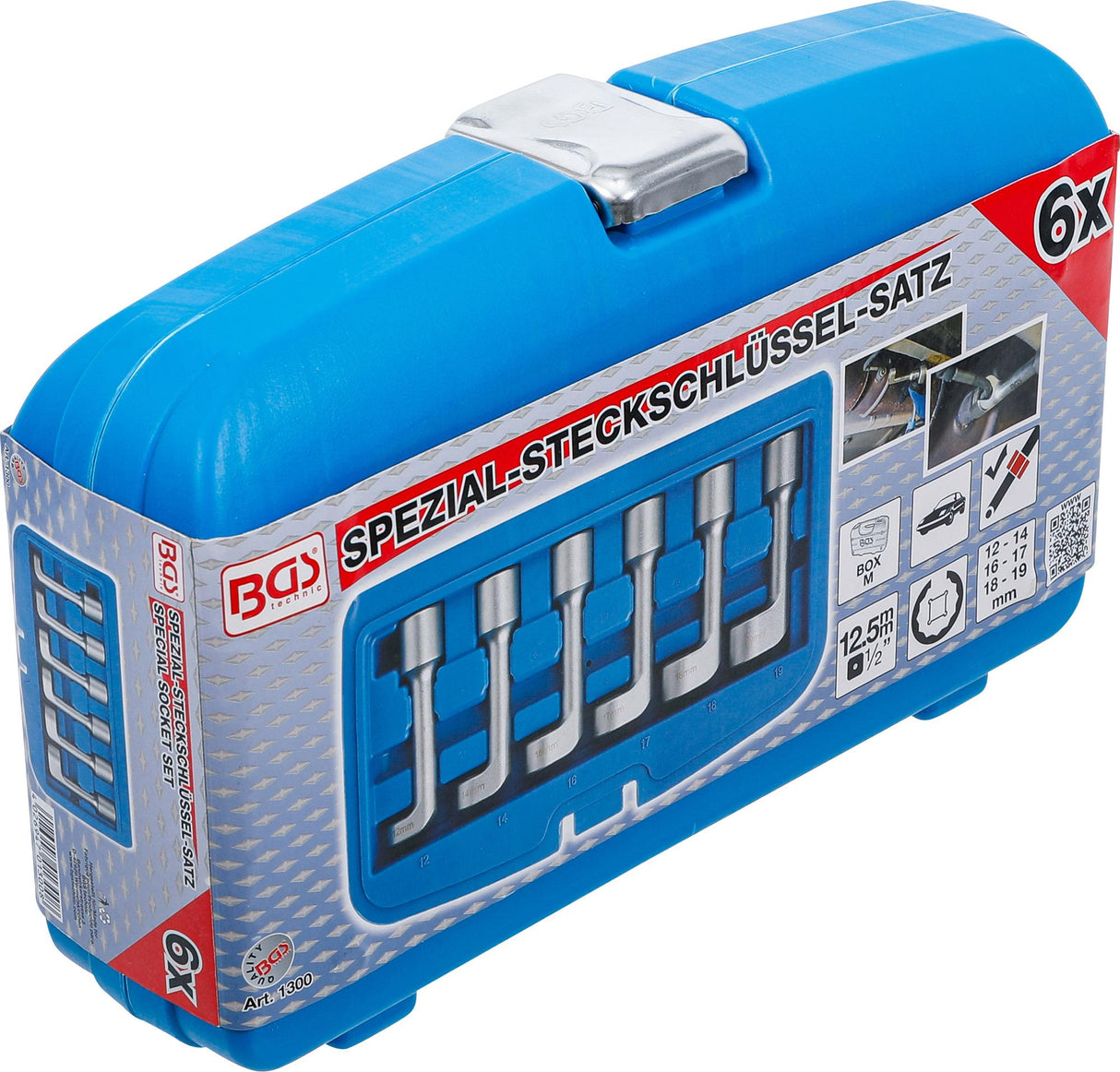 Specialių galvučių rinkinys | 12,5 mm (1/2") | 12 - 19 mm (1300)