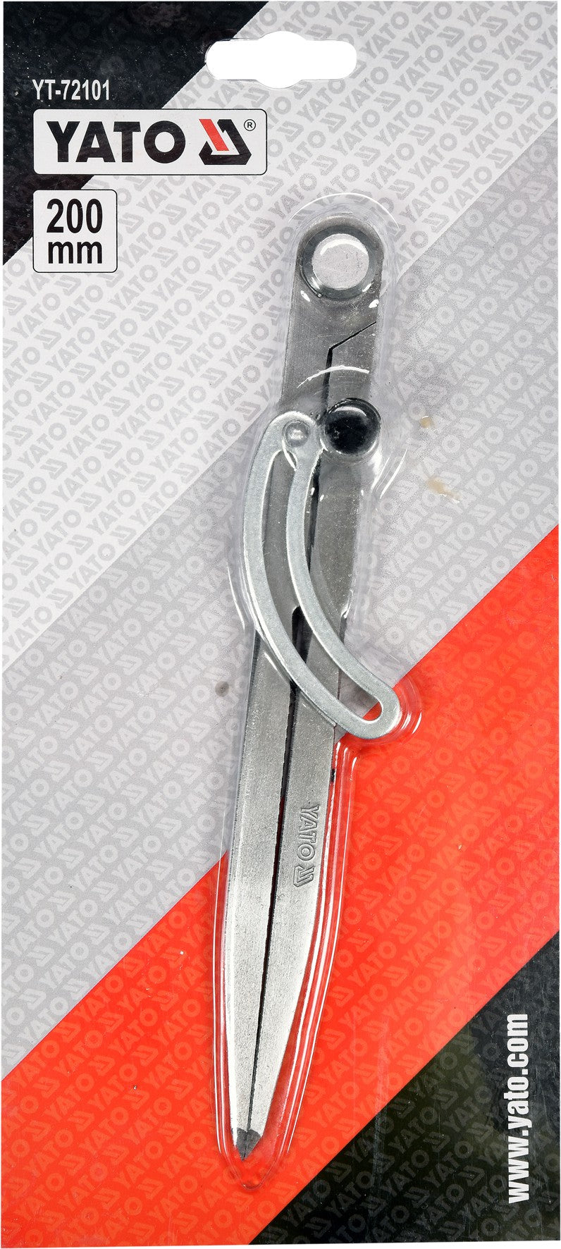 Slankmatis žymeklis / daliklis su fiksacija | 200 mm (YT-72101)