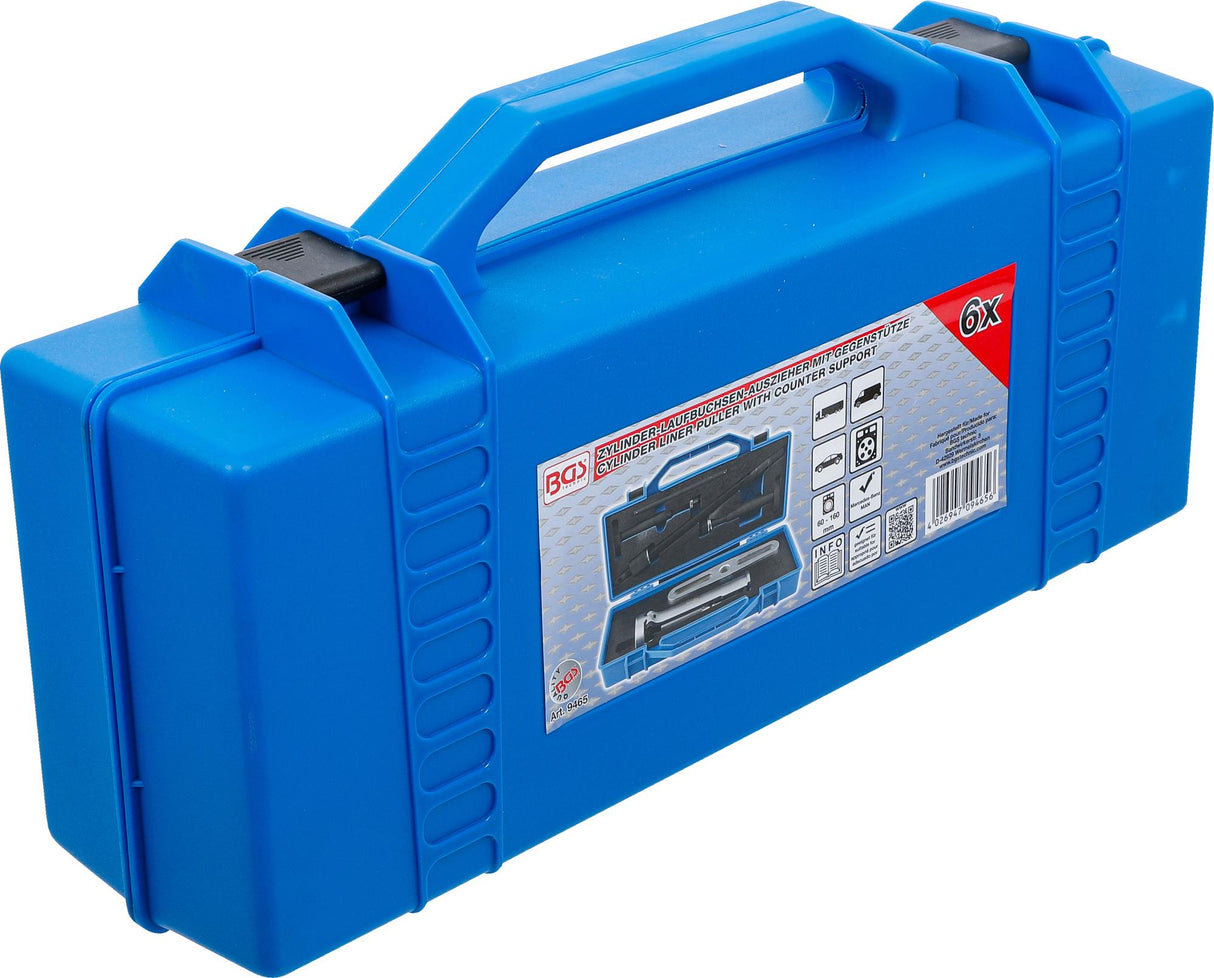 Cilindro gilzių išmontavimo įrenginys su dviguba atrama | 60 - 160 mm | 6 vnt. (9465)