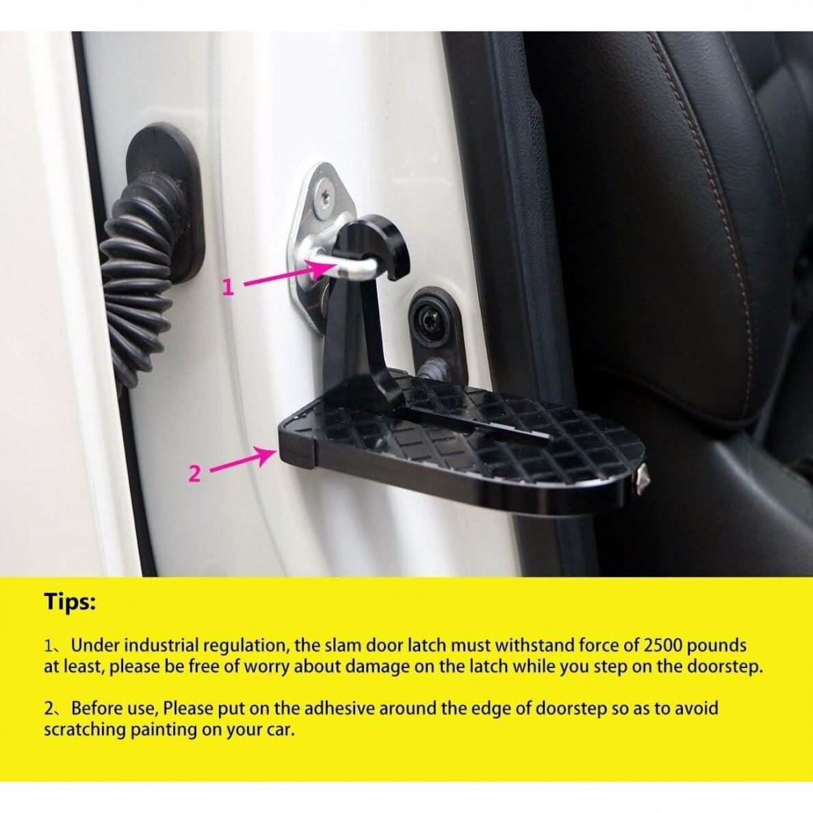 Universalus daugiafunkcis sulankstomas automobilio durų laiptelis (FS250)