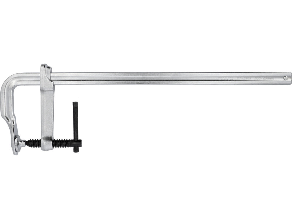 Spaustuvai F-tipo, kaltinis plienas, chromuoti 500x120mm (YT-6414)