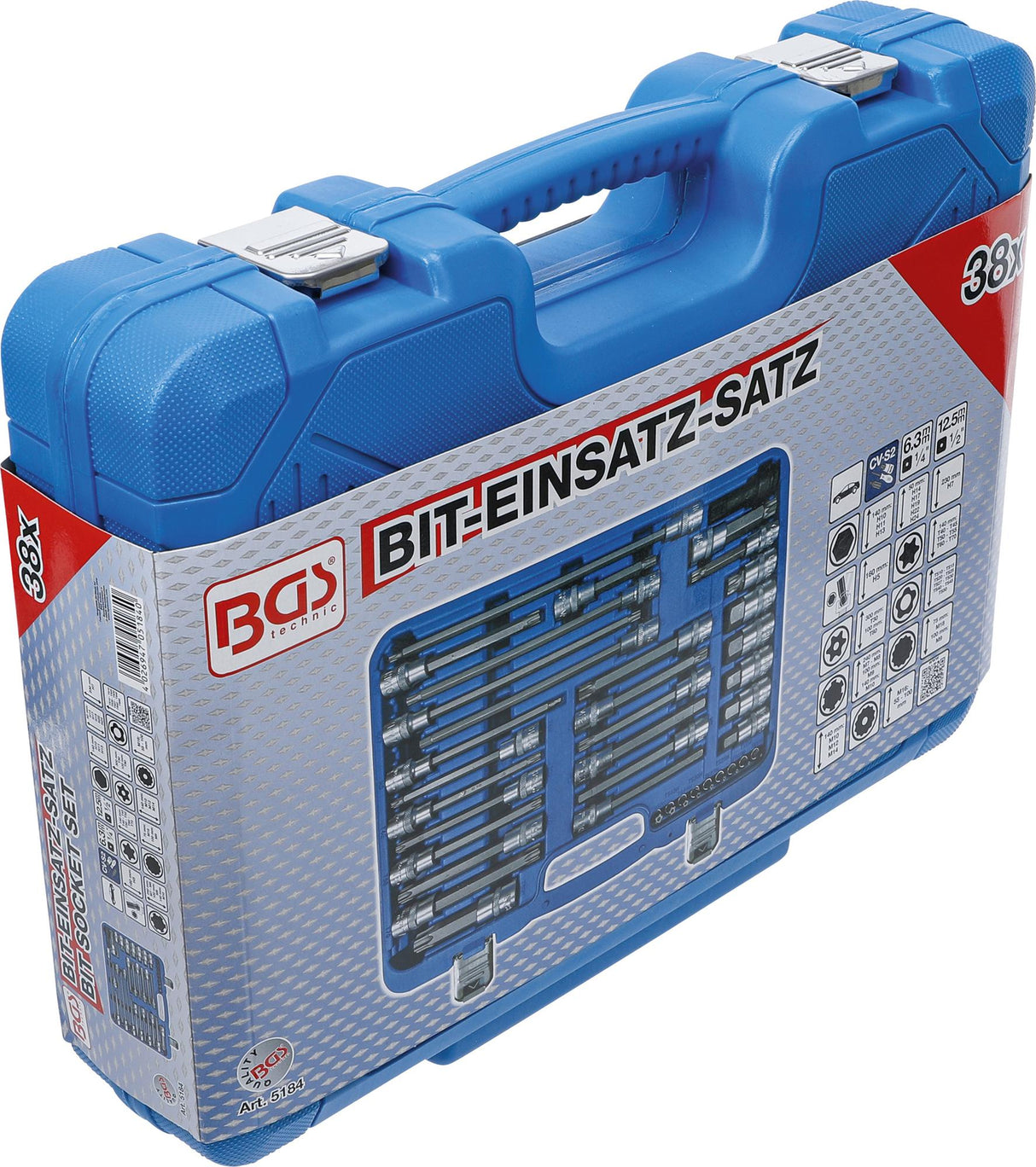 Įpresuotų antgalių rinkinys | specialūs dydžiai automobiliams | 38 vnt. (5184)