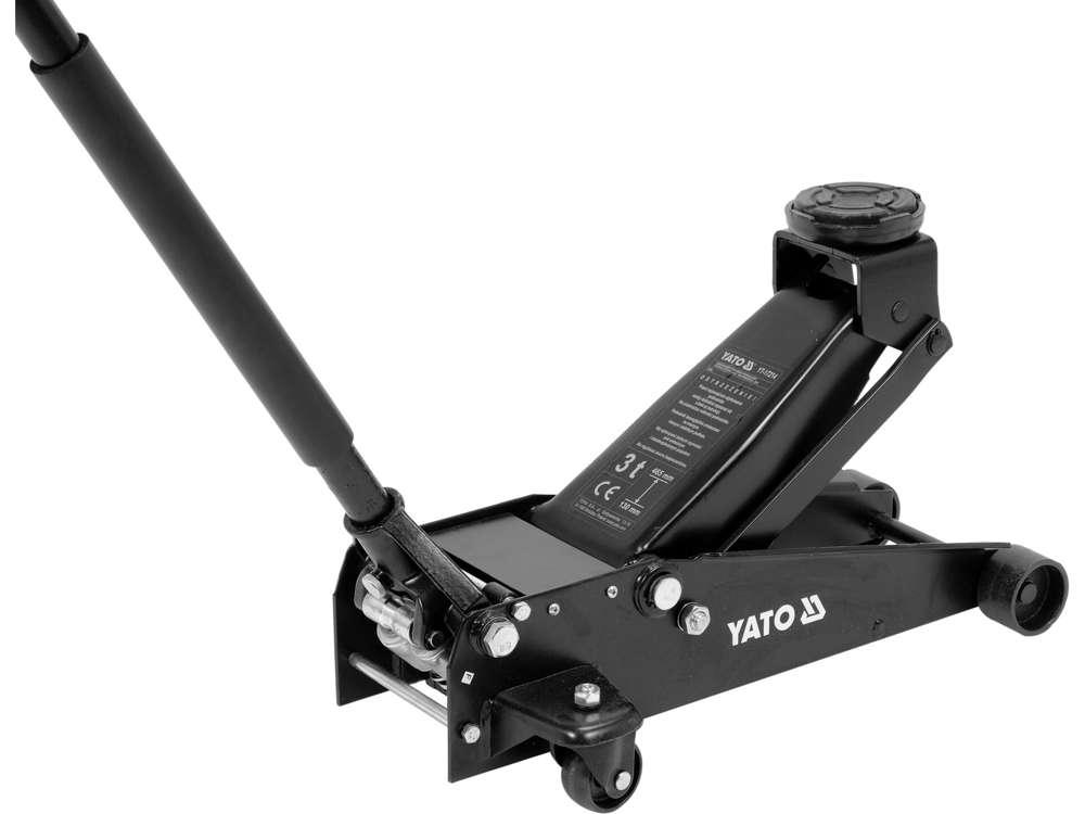 Domkratas su ratukais | hidraulinis | 2 stūmokliai / greitas kėlimas | 3 t (YT-17214)