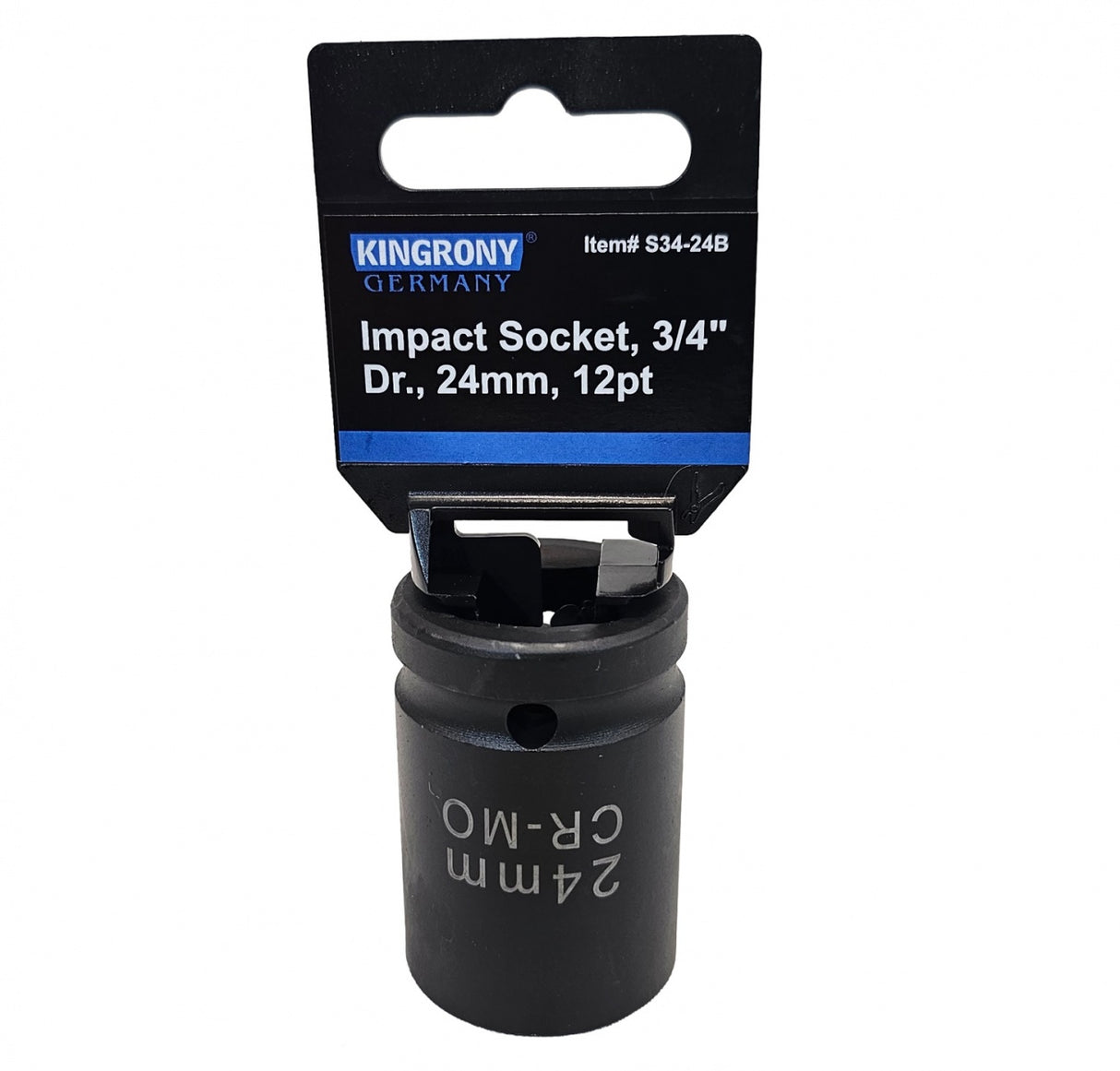 Galvutė smūginė | 12 kampų | 20 mm (3/4") | 24 mm (S34-24B)