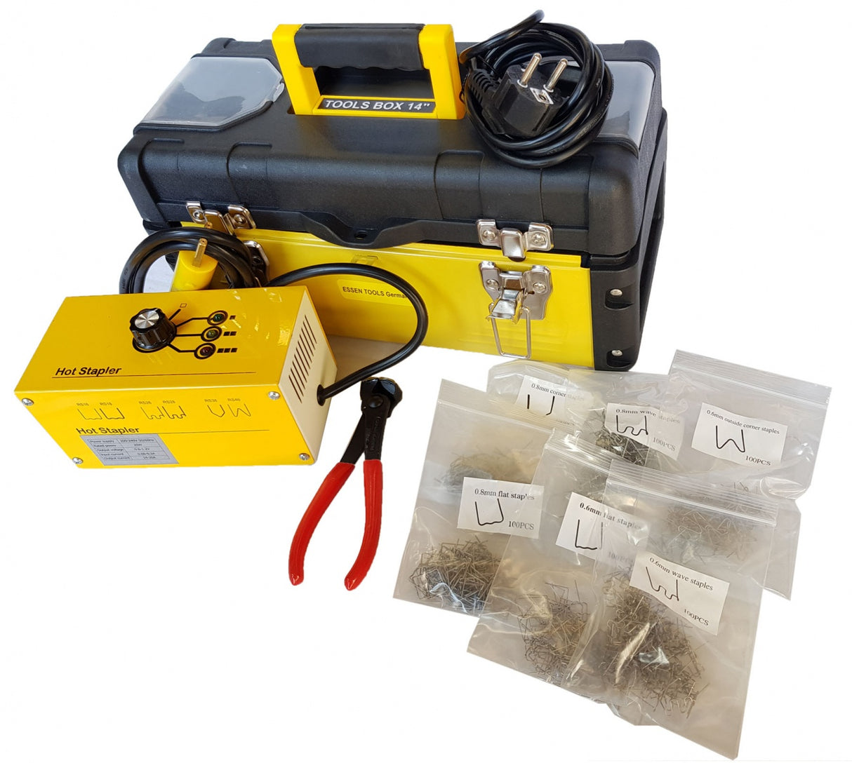 Plastiko remonto sistema / prietaisas | + 600 vnt kniedžių (HS008)