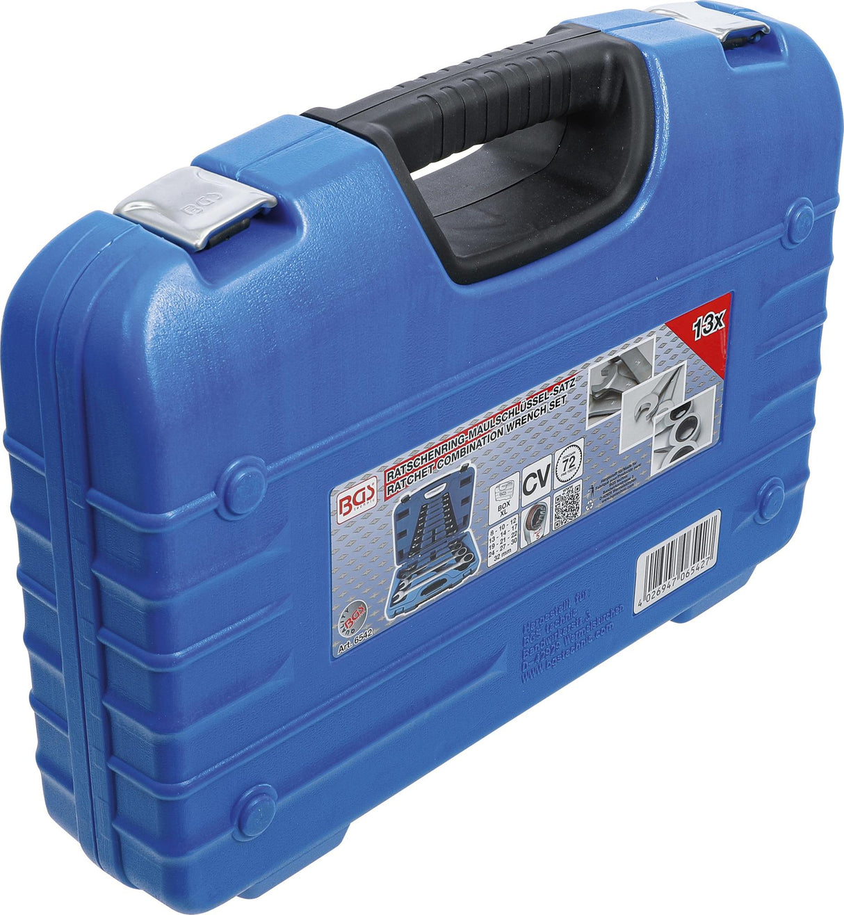 Terkšlinių raktų rinkinys | 8 - 32 mm | 13 vnt. (6542)