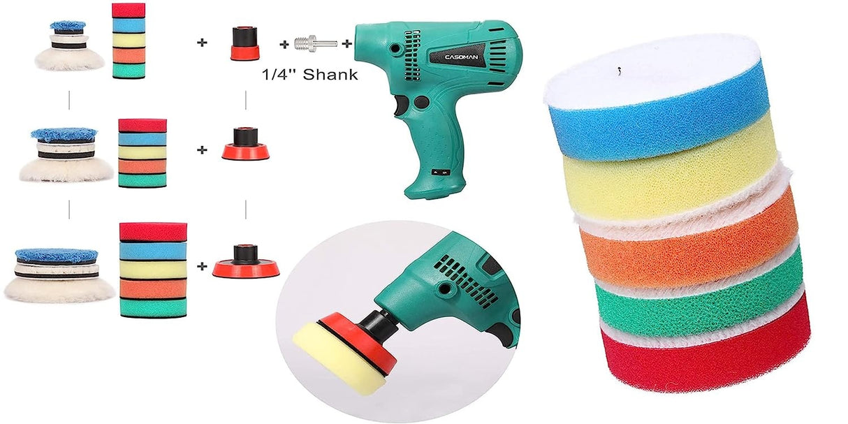 Šlifavimo, poliravimo, vaškavimo, sandarinimo glazūros rinkinys | 29 vnt. (P29A)