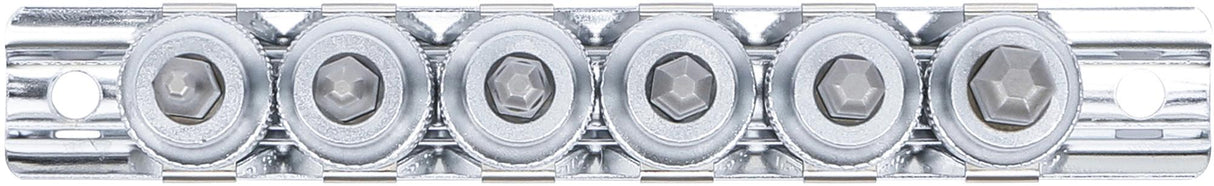 Įpresuotų antgalių rinkinys | 10 mm (3/8") | Šarnyrinis hex šešiakampis | 3 - 8 mm | 7 vnt. (5109)