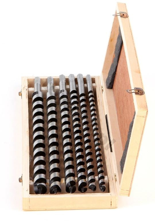 Spiralinių grąžtų rinkinys medžiui | 460 mm / 10-20 mm | 6 vnt. (22466)