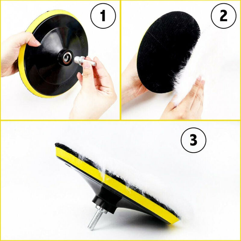 Poliravimo padų rinkinys | Ø 180 mm | 12 vnt. (BK1006)