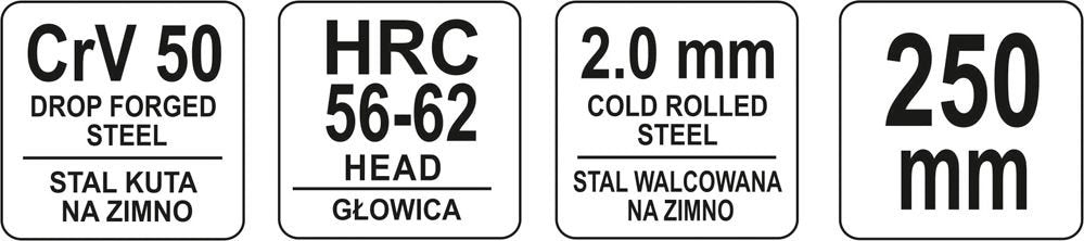 Staliaus replės | 250 mm (YT-2056)
