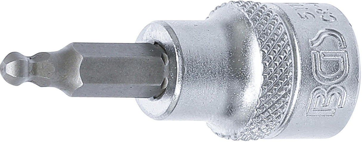 Antgalis įpresuotas į galvutę | 10 mm (3/8") | hex šešiakampis | su šarnyru 4 mm (5111)
