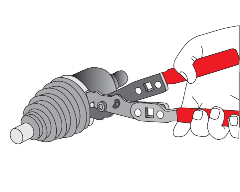 Replės pusašių gumų sąvaržoms (YT-0606)