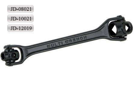 Multifunkcinis raktas vartomomis galvutėmis 8 viename: 8-10-12-13/14-17-19-21 mm (JD-08021)
