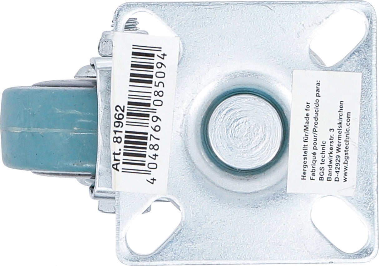 Поворотное колесо | резина | с монтажной пластиной | Ø 50 mm