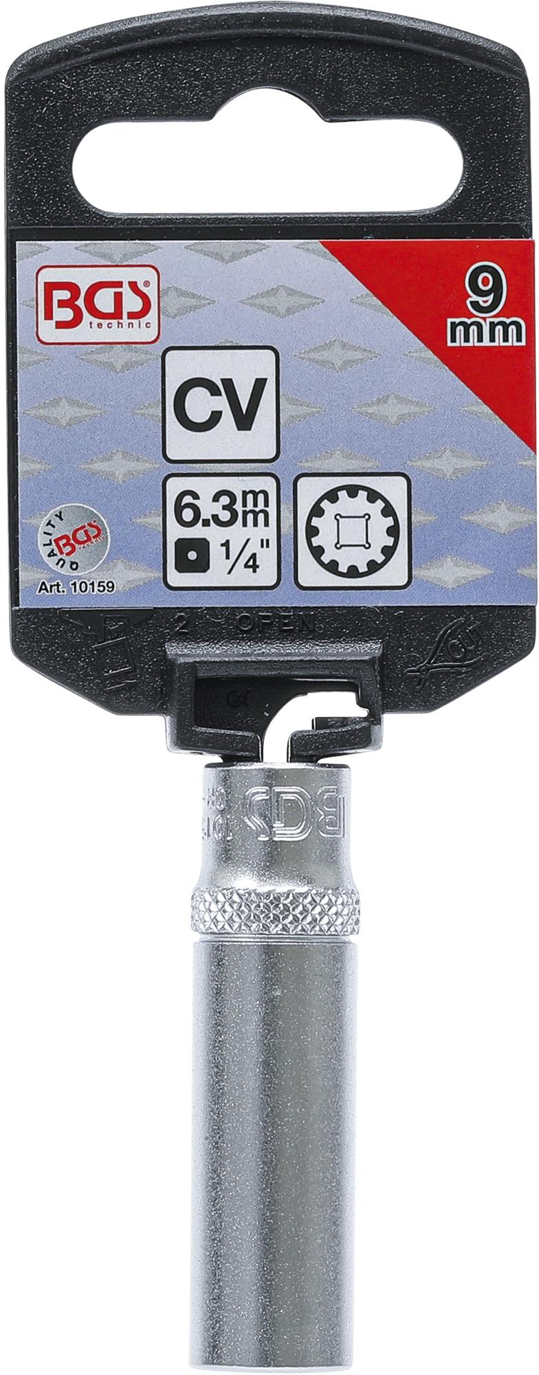 Galvutė daugiafunkcinė ilga | 6,3 mm (1/4") | 9 mm (10159)