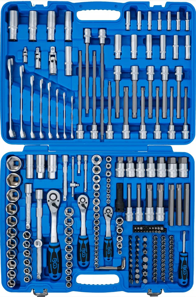 Įrankių rinkinys | 6.3 mm (1/4") / 10 mm (3/8") / 12,5 mm (1/2") | 213 vnt. (2259)