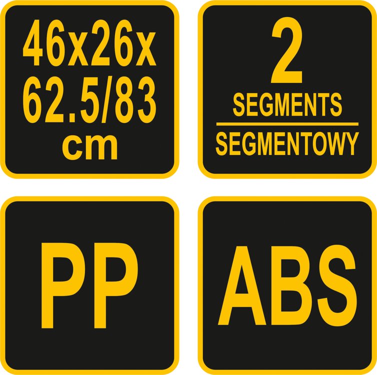 Dėžė įrankiams su ratukais | 2-jų dalių (78731)