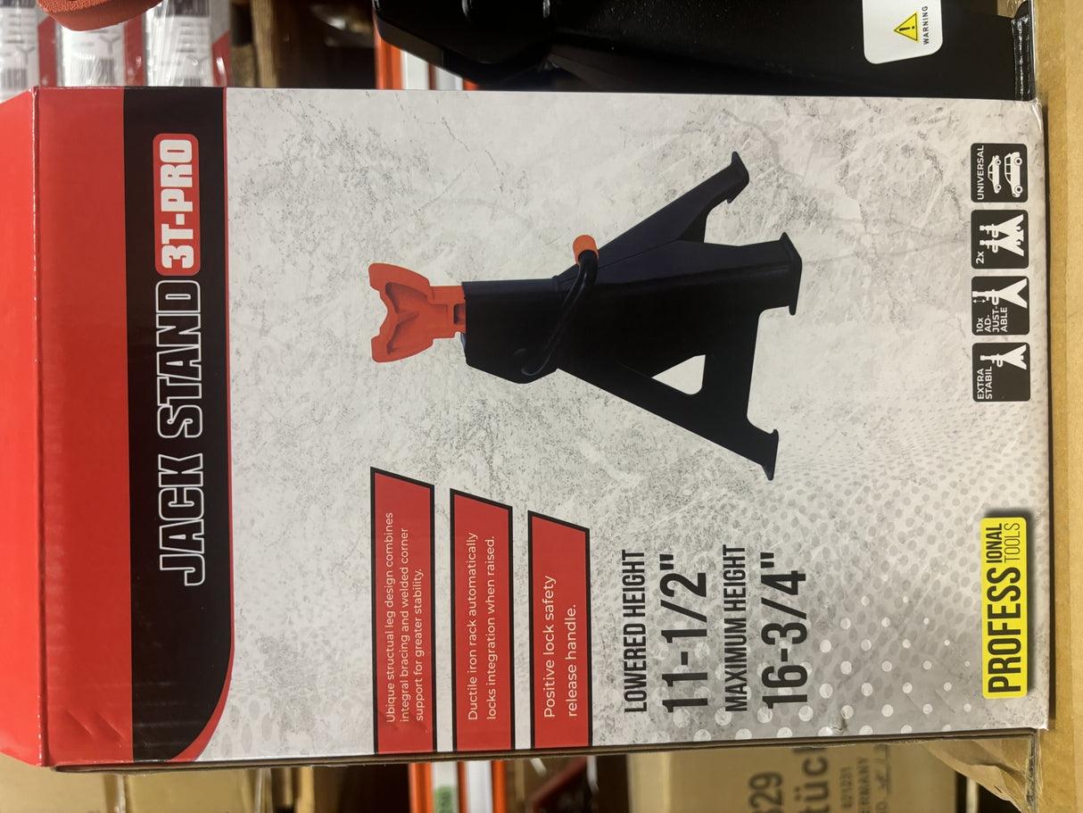 Atramų komplektas 3 t | su padais | 290-430 mm | 2 vnt. (JJ003)